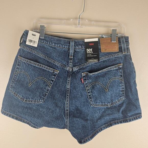 Levi's 501 High Rise Shorts Size 32 - Picture 2 of 7